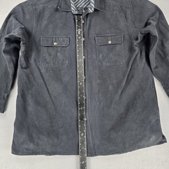 Levi Strauss & Co Barn Flannel Over Shirt XXL Button Up Shacket Cotton Lined - Picture 13 of 14